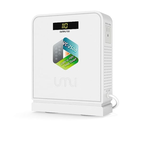 UMI 220V to 110V Step Down Voltage Converter,2000W Stepdown Transformer for US Appliances