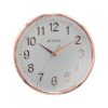 Titan Contemporary Rose Gold Metallic Finish Wall Clock