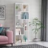Lukzer 8 Shelves Modern Simple Engineered Wood Book Shelf