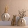 Glimpse Homes Ceramic Flower Vase | Set of 2