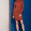 Rust Knitted Sweater Dress