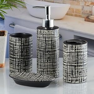 Modern Bath Set with Liquid handwash Soap Dispenser