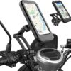 HOPEMARK Bike Phone Mount Waterproof Cell Phone Holder Handlebar 360 Rotation