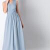 Blue Cut Out Waist Maxi Dress