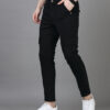 Men’s Jet Black Slim Fit Cargo Jeans