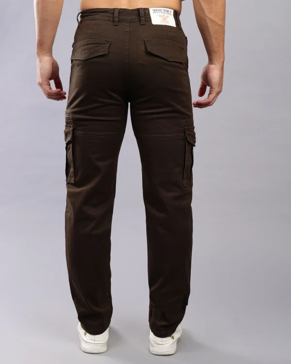 INDIGO TRIBE’S Men’s Brown Cargo Jeans - Image 2
