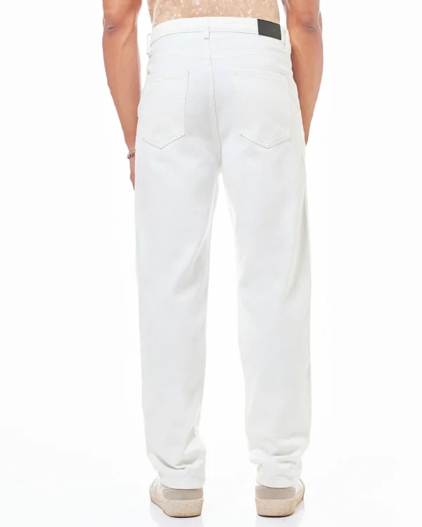 Men’s White Distressed Jeans - Image 2