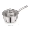 Silver 2.2 Ltrs Induction Base Stainless Steel with Glass Lid