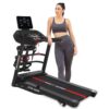 MAXPRO PTM405M 4.5 HP Peak DC Motor Multifunction Folding Treadmill with Massager,Free Diet Plan,Max.Speed 14km/hr,Max. User Weight 110kgs,Fit Show App Support,Running Machine LED Display for Home use