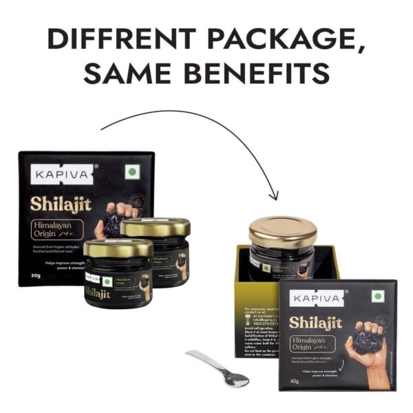 Kapiva Original Himalayan Shilajit/Shilajeet Resin 40g |Super Saver Pack| 250mg/Serving | For Energy, Endurance & Vitality | 160 Servings | 100% Ayurvedic - Image 6