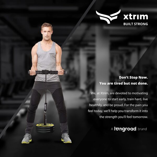 XTRIM Forearm Blaster – Arm Twister (Supports 100 Kg) with Anti-Slip Knurled Handles, Rope and Loading Pin for Hand Exercise, Muscle Strengthening, Arm Training - Image 2